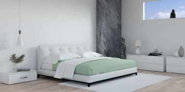 Ý tưởng lựa chọn chăn ga Tencel cho phòng ngủ màu trắng