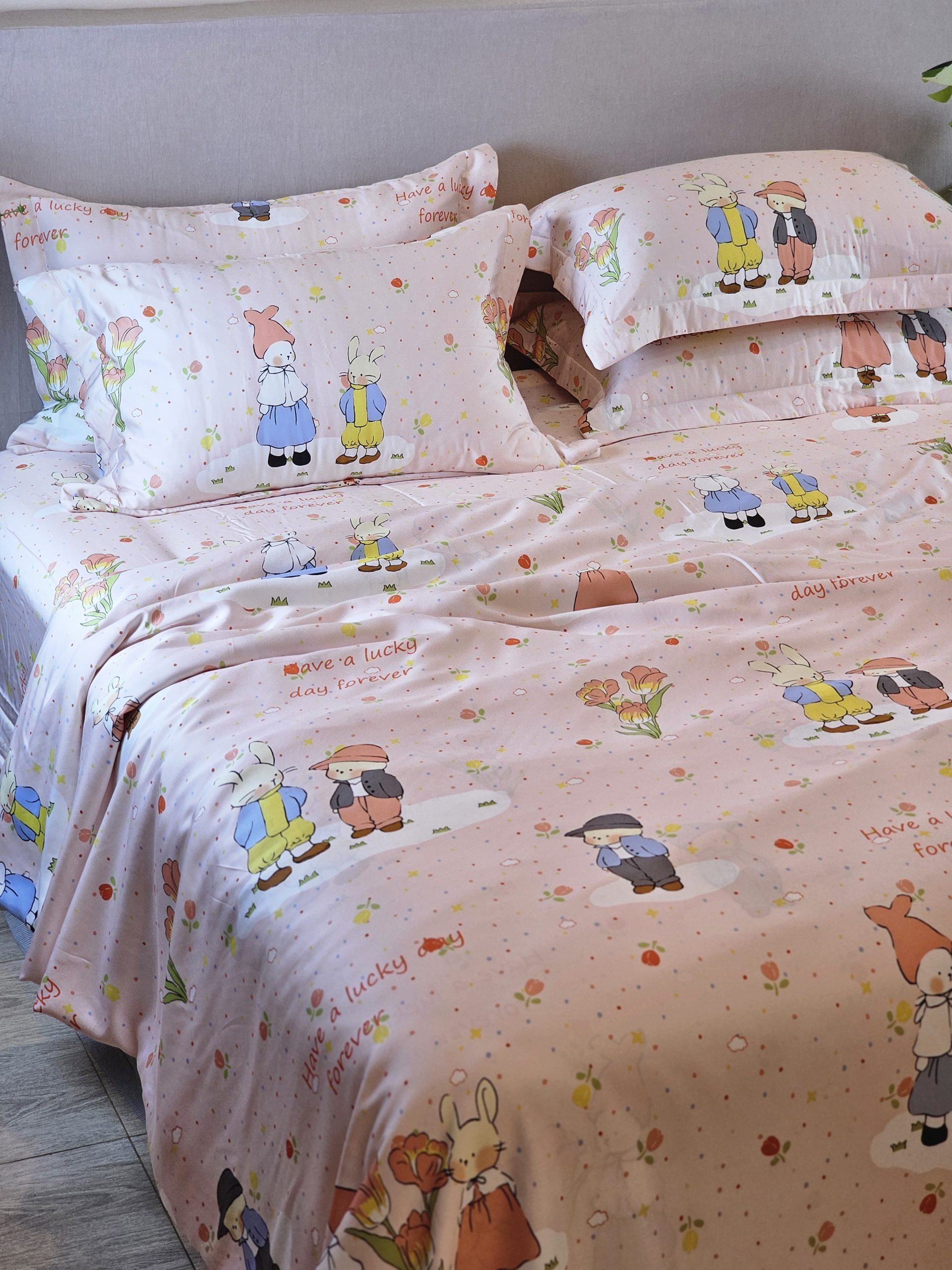 Bộ Ga Bọc Giường BAMBOO SOLID – DRAP BS06