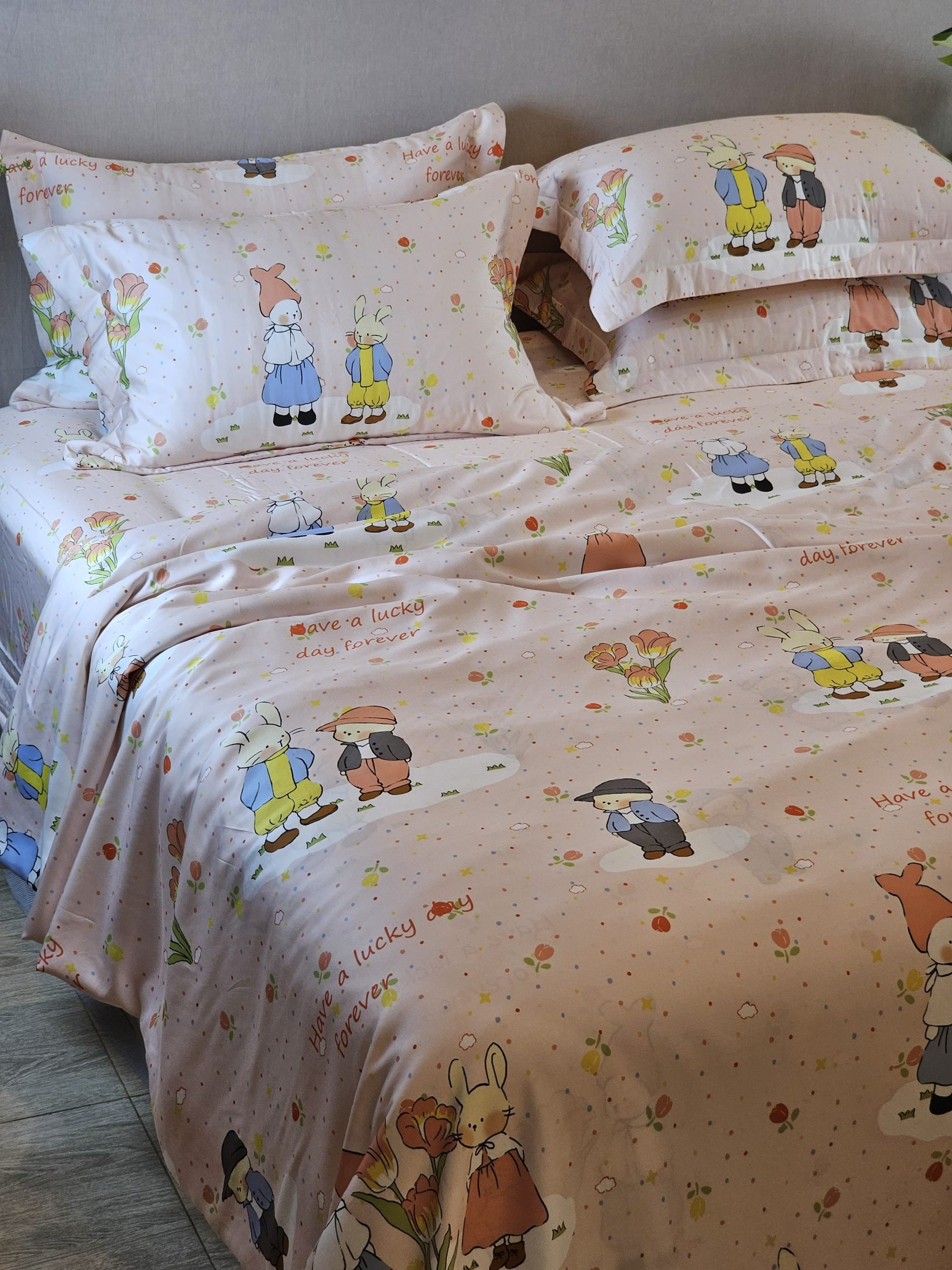 Bộ Ga Bọc Giường BAMBOO SOLID – DRAP BS06