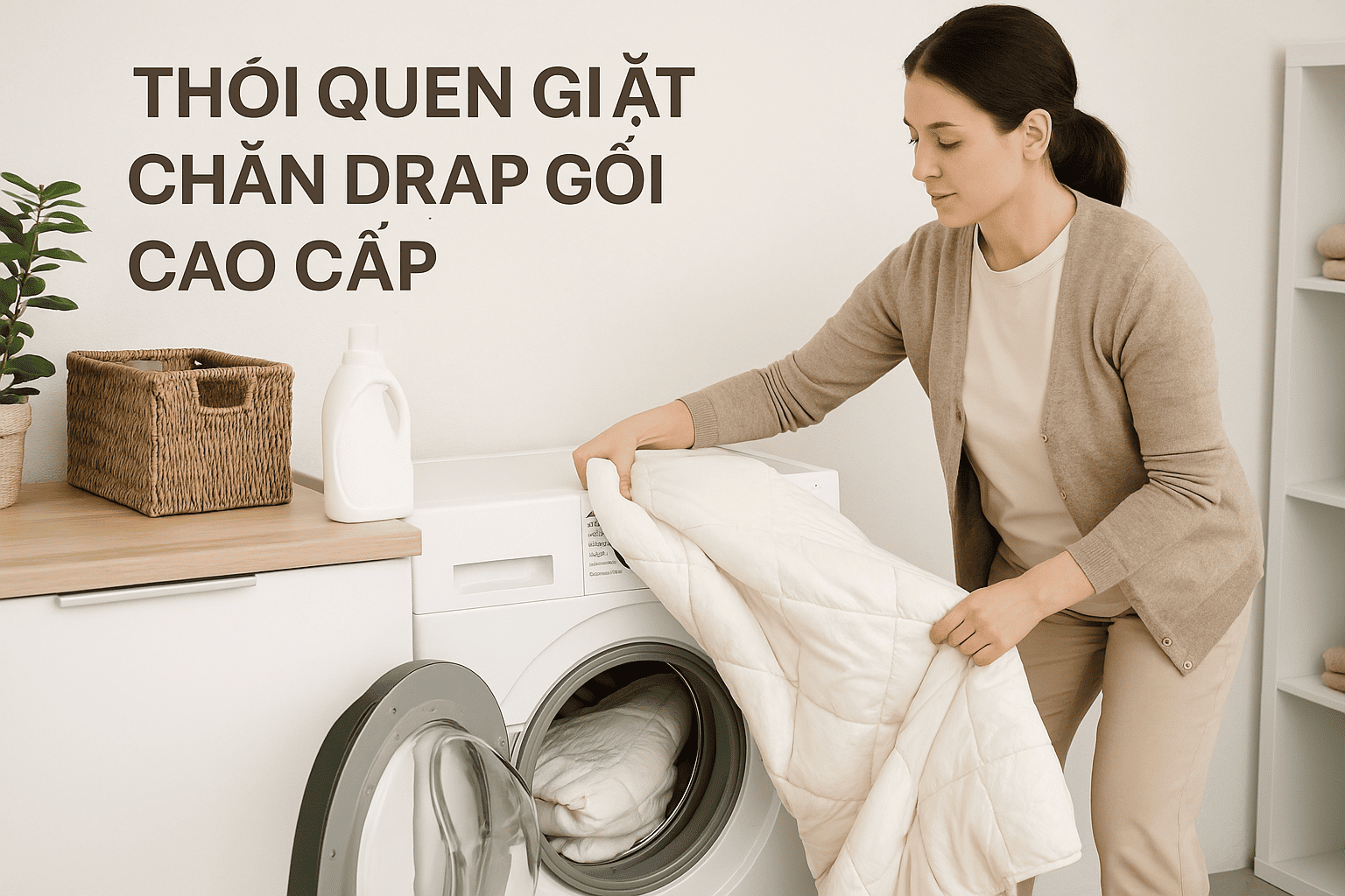 Bạn có “thói quen” giặt chăn drap gối cao cấp như thế nào?