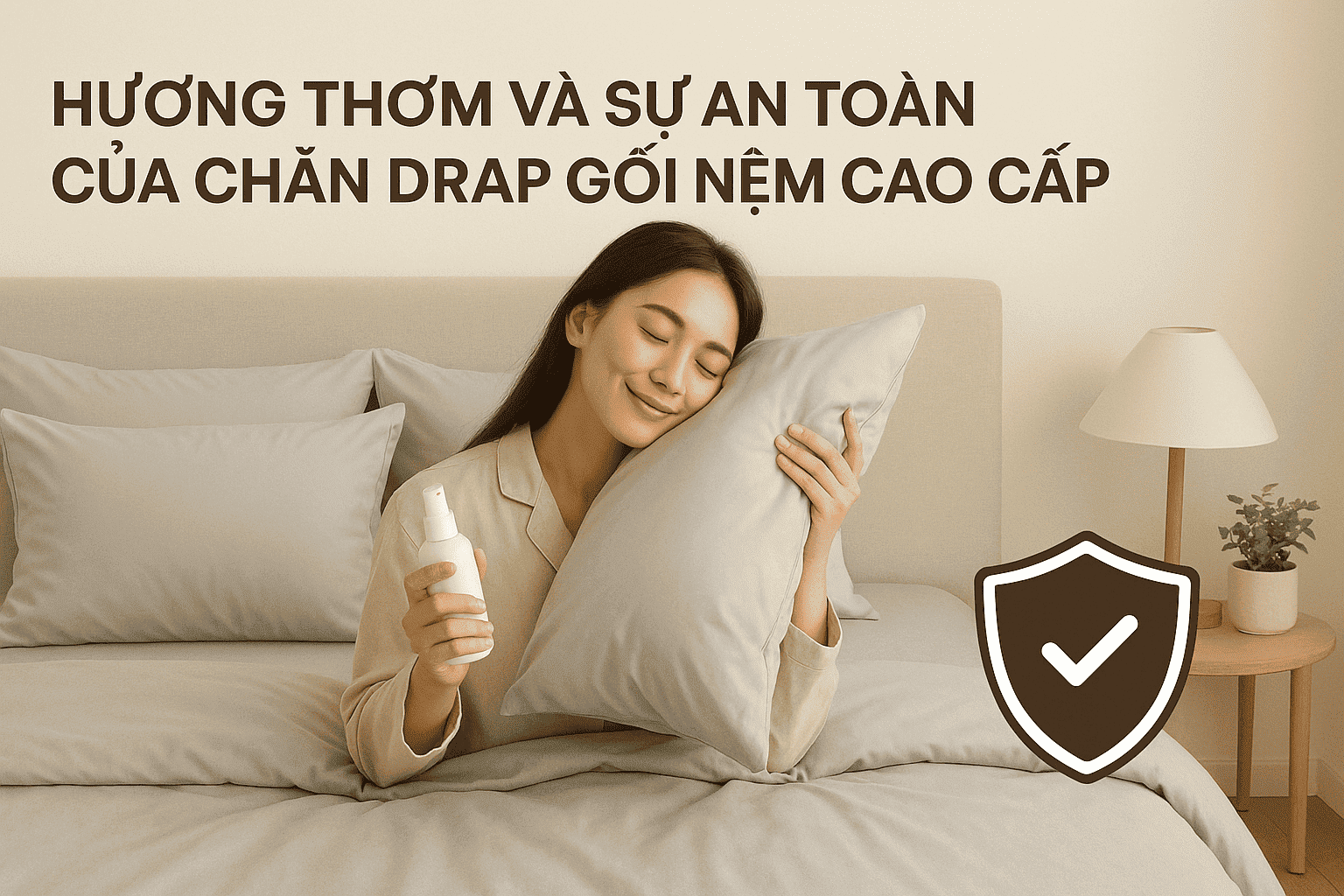 Hương thơm và sự an toàn của chăn drap gối cao cấp