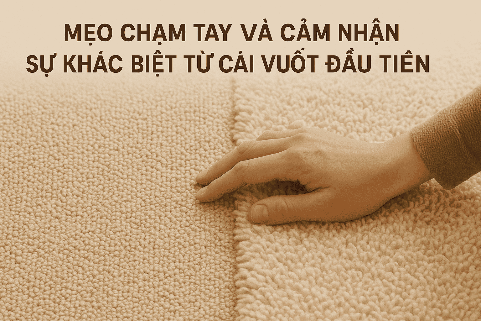 Mẹo chạm tay và cảm nhận sự khác biệt từ cái vuốt đầu tiên của chăn drap gối cao cấp