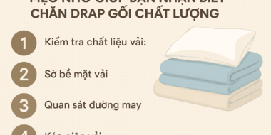 Mẹo nhỏ giúp bạn nhận biết chăn drap gối chất lượng